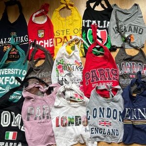 Europe travel tanks bundle of 15 women’s small (086)